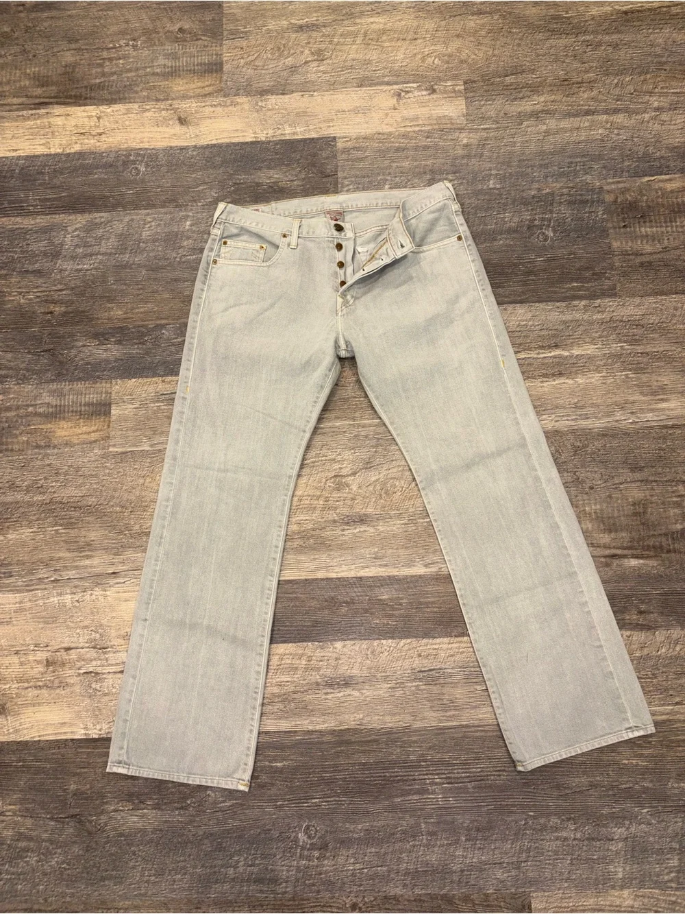 True Religion Jeans Made In USA Light Gray Wash